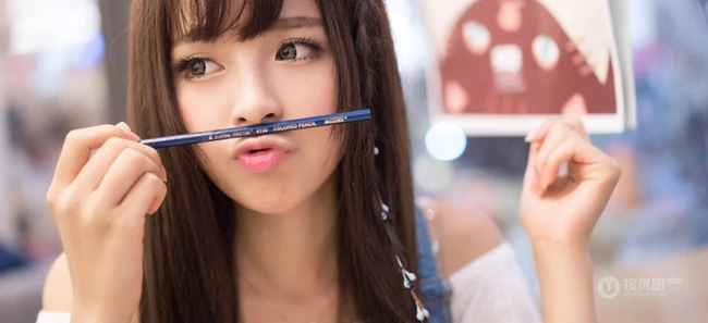 图书馆里的那个纯女生孩 木木休闲写真