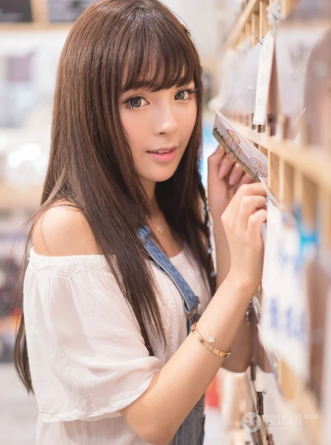 图书馆里的那个纯女生孩 木木休闲写真