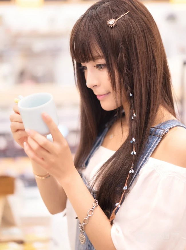 图书馆里的那个纯女生孩 木木休闲写真