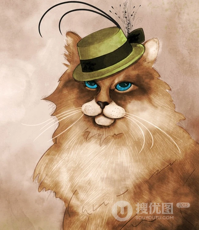 戴帽子的猫咪可爱图片-攻占地球喽 第3张