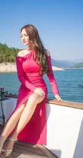 明明很气质 嫩模王明明高清假日休闲写真杂图