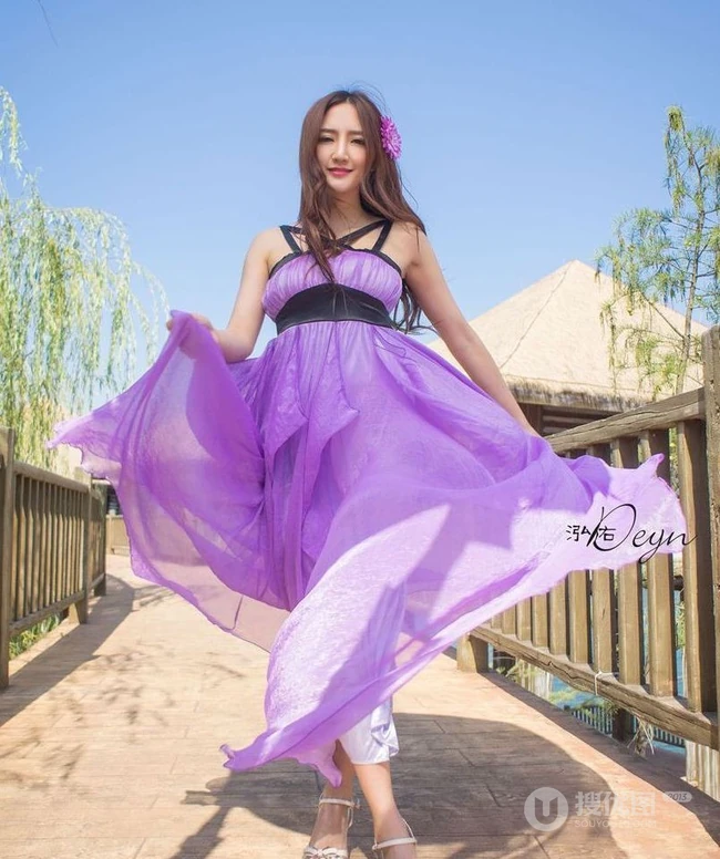 明明很气质 嫩模王明明高清假日休闲写真杂图