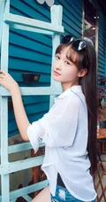 淡淡的味道 清纯T恤短裤女生蒋元媛写真