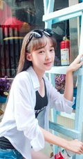 淡淡的味道 清纯T恤短裤女生蒋元媛写真