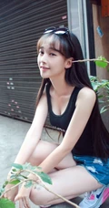 淡淡的味道 清纯T恤短裤女生蒋元媛写真