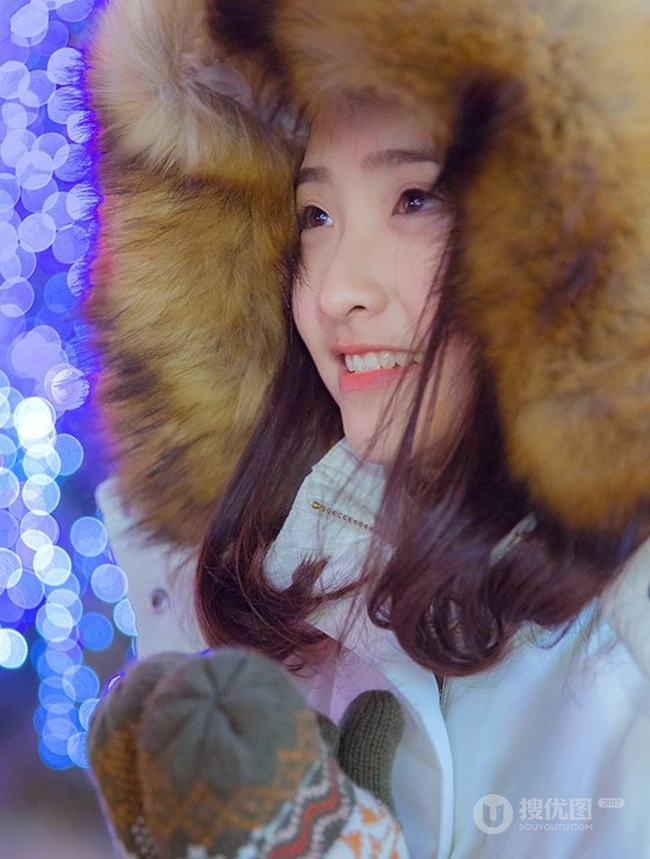 萌萌的冬季 纯美无邪少女妹子街拍美图