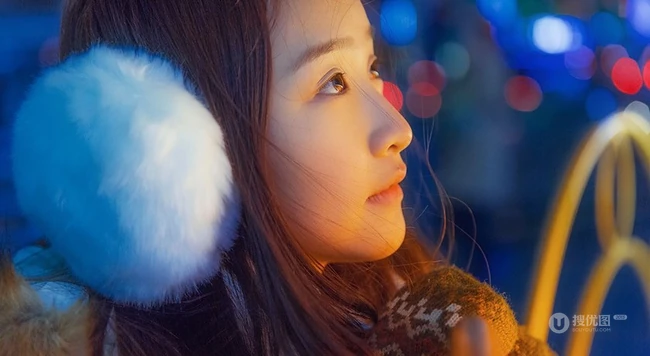 萌萌的冬季 纯美无邪少女妹子街拍美图