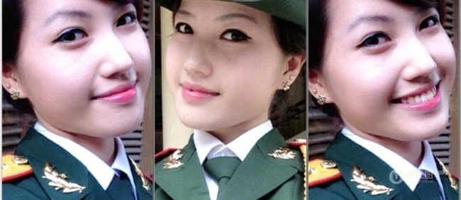 自拍时代 越南女兵也爱自拍-清新卖萌英姿飒爽