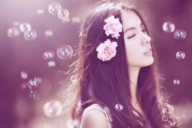 唯美清新漂亮女生意境图片-如果没有你