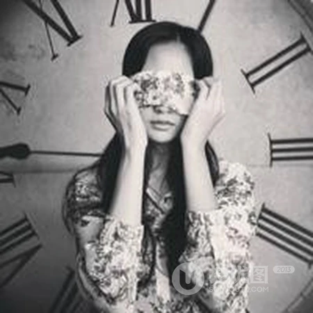 唯女生生QQ黑白头像图片-不期而遇的那天