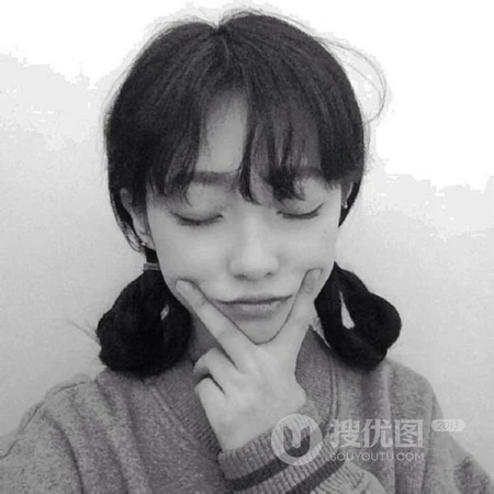 唯女生生QQ黑白头像图片-不期而遇的那天