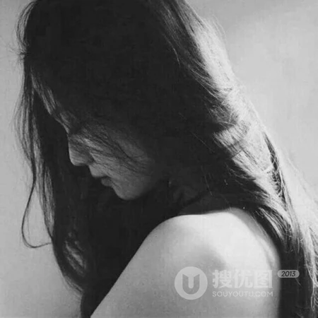 唯女生生QQ黑白头像图片-不期而遇的那天