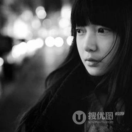唯女生生QQ黑白头像图片-不期而遇的那天