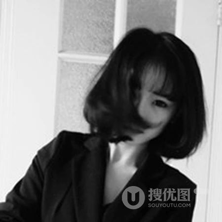 唯女生生QQ黑白头像图片-不期而遇的那天
