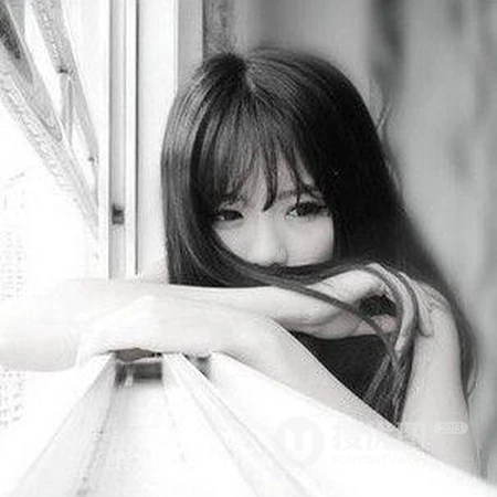 唯女生生QQ黑白头像图片-不期而遇的那天