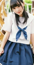 穿校服的可爱学生妹子唯美户外写真