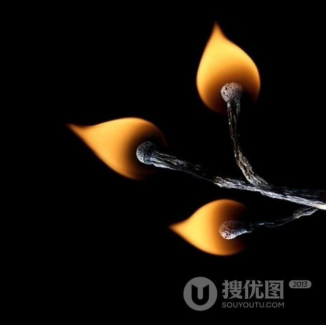 燃烧自己-照亮别人-燃烧的火柴唯美瞬间图片
