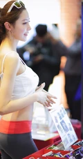 美人香车 韩国女生恩斌靓丽精选车展秀