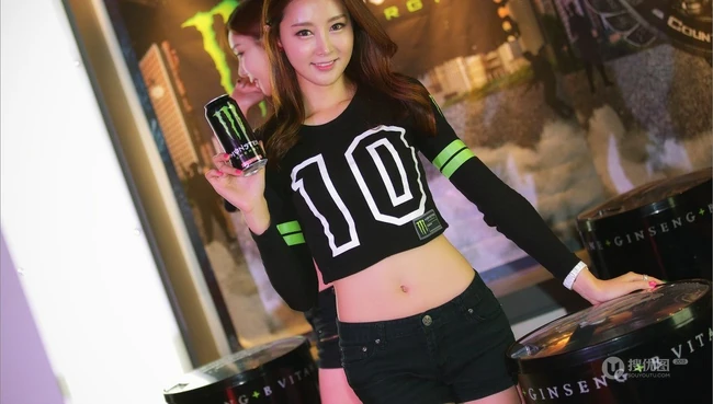 美人香车 韩国女生恩斌靓丽精选车展秀