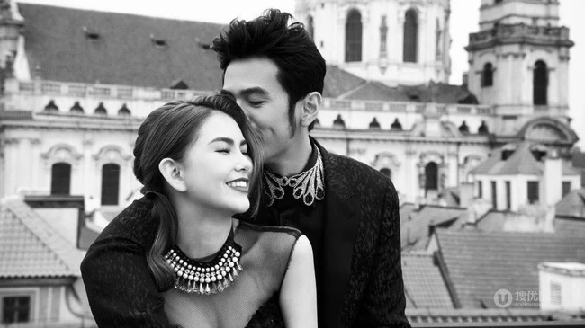 英伦风婚纱照-周杰伦与昆凌的唯美浪漫婚纱照