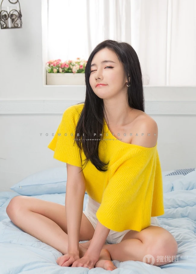 爱眯眼的可爱女生 韩佳恩高清主题造型装扮写真