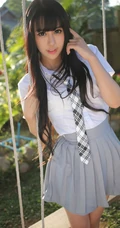 清纯机车&ldquo;学生妹子&rdquo;杨晓青儿郊游高清写真
