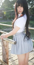 清纯机车&ldquo;学生妹子&rdquo;杨晓青儿郊游高清写真