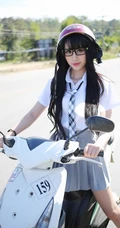 清纯机车&ldquo;学生妹子&rdquo;杨晓青儿郊游高清写真