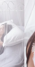 轻纱，睡裙，朦胧感-清纯妹妹睡裙室内写真
