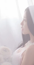 轻纱，睡裙，朦胧感-清纯妹妹睡裙室内写真