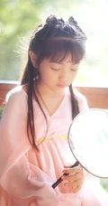 可爱大眼睛-双眼皮可爱女生李小月复古写真图片