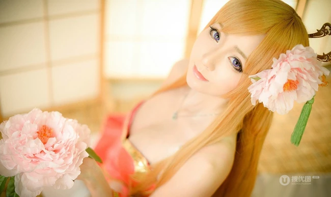 女生COSPLAY&ldquo;芙蓉仙子&rdquo;精美摄影艺术套图