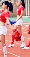 清一色青春少女&ldquo;最美啦啦队&rdquo;动感热力现场彩排图片