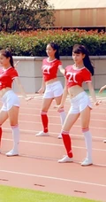 清一色青春少女&ldquo;最美啦啦队&rdquo;动感热力现场彩排图片
