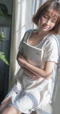 清纯短发气质亚洲女孩怀旧写真-邻家女孩初长成