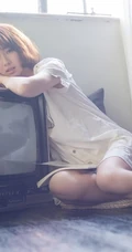 清纯短发气质亚洲女孩怀旧写真-邻家女孩初长成