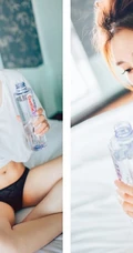 白皙美模高溜MilkCat蕾丝短裤室内写真美图