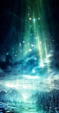 梦幻唯美绚丽的光影图片-或许就是北极光