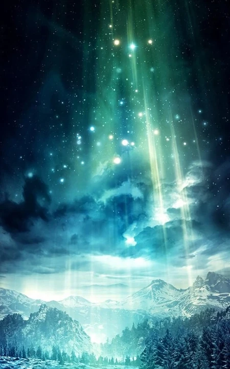 梦幻唯美绚丽的光影图片-或许就是北极光