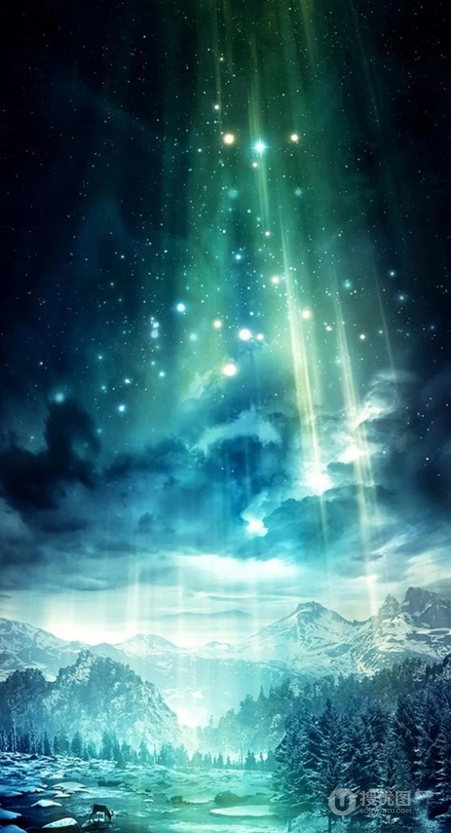 梦幻唯美绚丽的光影图片-或许就是北极光