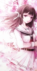 清新个性可爱的二次元少女唯美插画