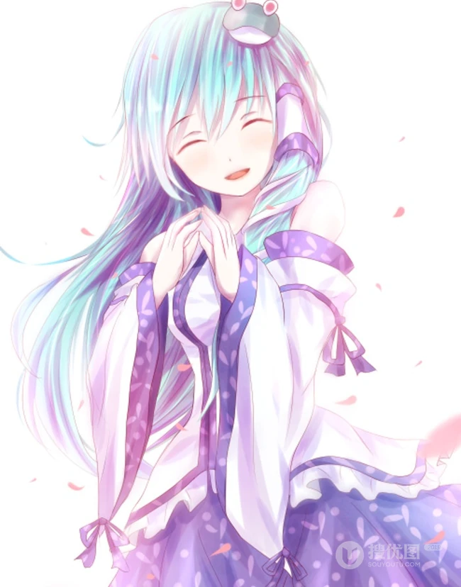 清新个性可爱的二次元少女唯美插画