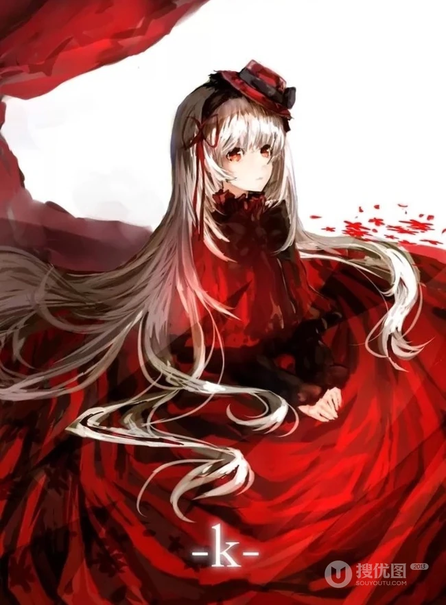 清新个性可爱的二次元少女唯美插画