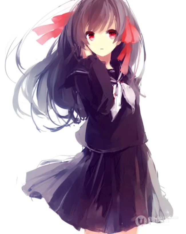 清新个性可爱的二次元少女唯美插画