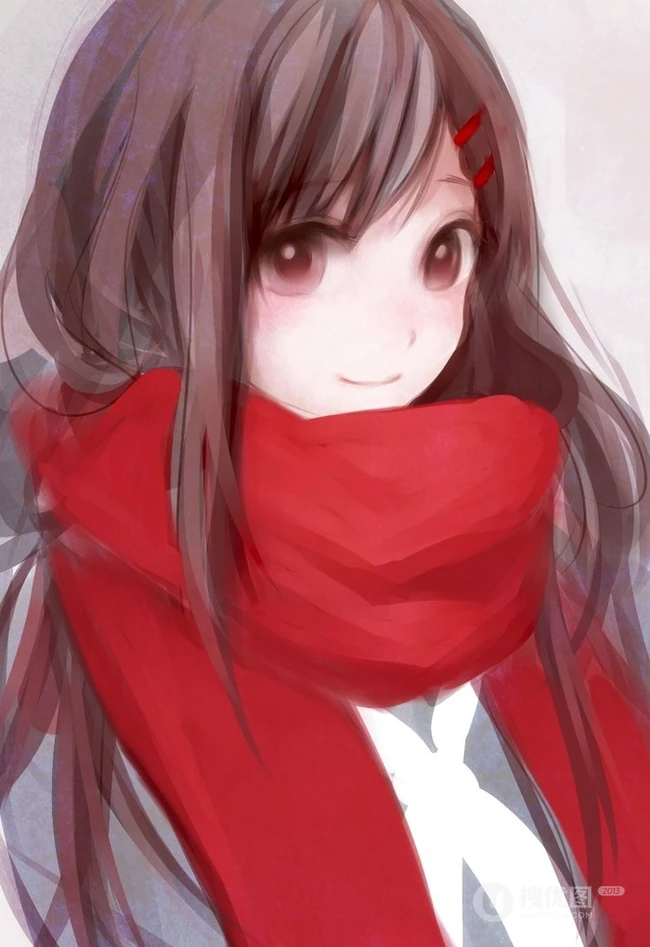 清新个性可爱的二次元少女唯美插画