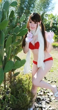 秀丽高挑女生模特MARA醬户外泳装高清写真