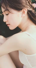 蔷薇花间甜美亚洲少女瑛瑛 唯美户外睡衣写真