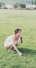 蔷薇花间甜美亚洲少女瑛瑛 唯美户外睡衣写真