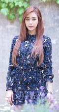 韩国女生金荷律清新连衣短裙写真-首尔森林公园