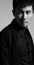 宋允皓黑白写真 手持黑伞绅士儒雅